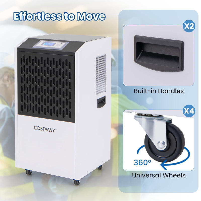 Load image into Gallery viewer, 250 Pints Commercial Dehumidifier with Drain Hose, Industrial Heavy Duty Dehumidifier