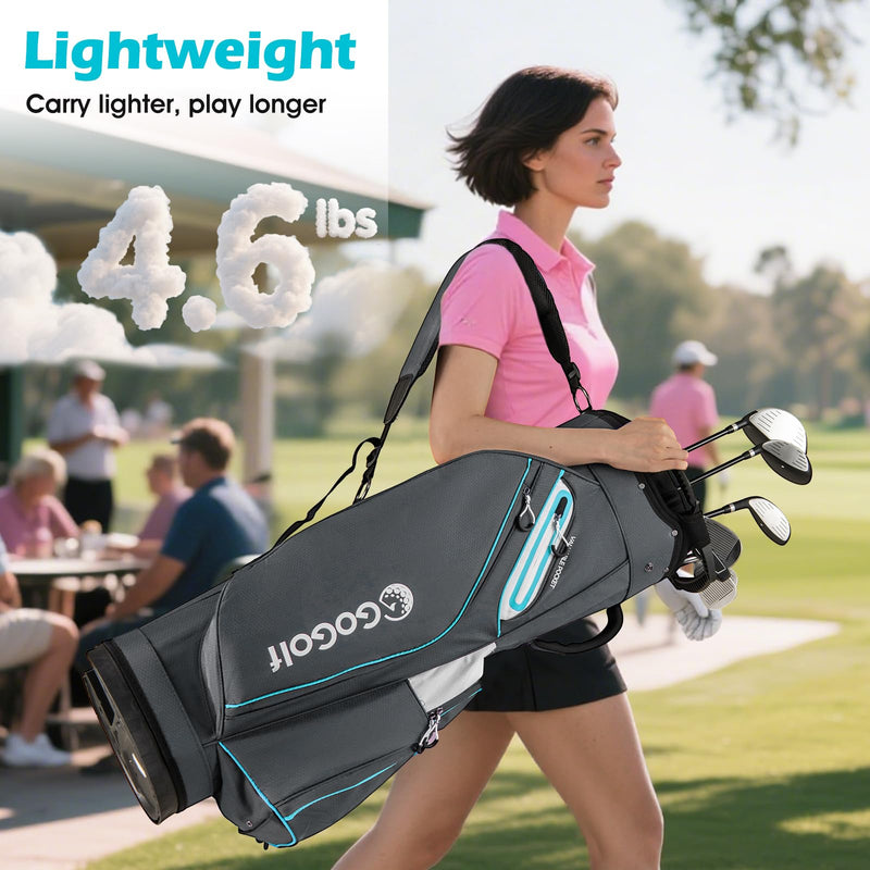 Load image into Gallery viewer, Goplus Lightweight Portable Golf Bag with 14-Way Divider Top for Men Women