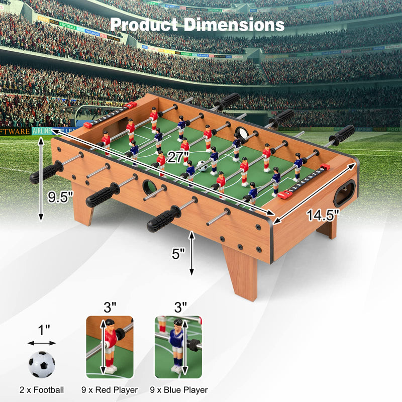 Load image into Gallery viewer, 27" Foosball Table, Portable Tabletop Soccer Game