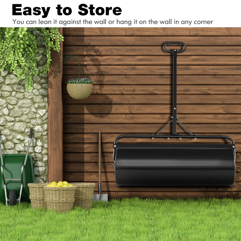 Load image into Gallery viewer, Goplus Lawn Roller, Push/Tow-Behind Lawn Roller, 17 Gallon/63L Water/Sand-Filled Sod Roller with Detachable Gripping Handle