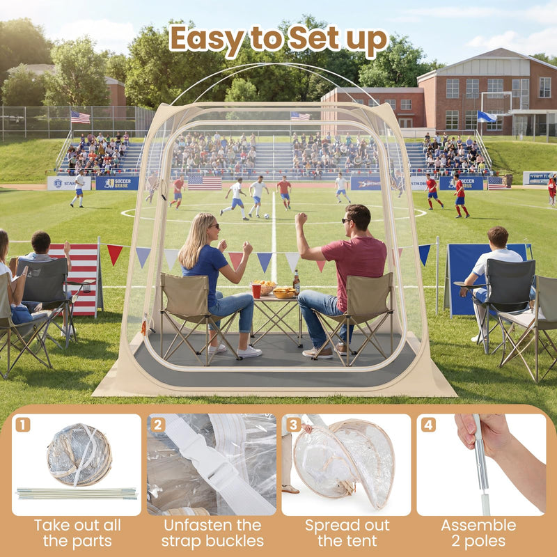 Load image into Gallery viewer, Goplus 7 x 7 FT All Weather Pod Sports Tent for 2-4 People