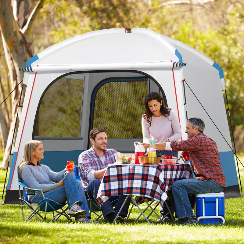 Load image into Gallery viewer, Goplus Camping Tent for 3-5 People, Portable Cabin Shelter w/Large Double-Layer Mesh Front Door