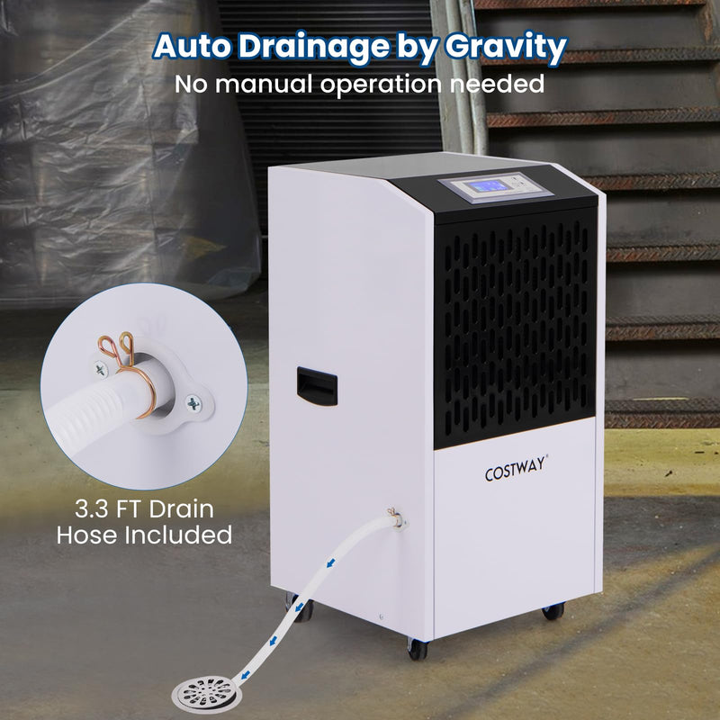Load image into Gallery viewer, 250 Pints Commercial Dehumidifier with Drain Hose, Industrial Heavy Duty Dehumidifier