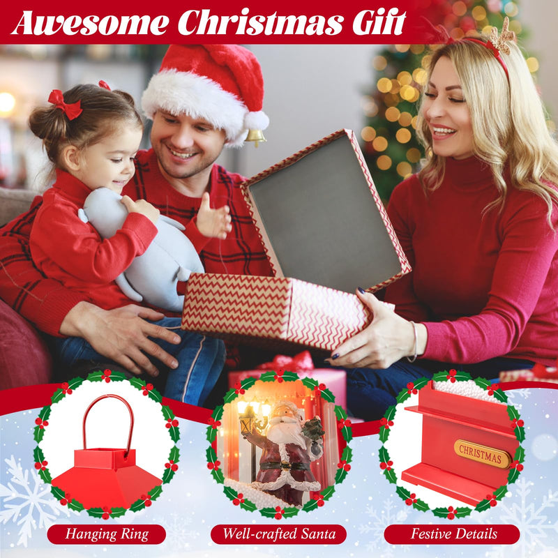 Load image into Gallery viewer, Goplus 61 Inch Christmas Street Lamp, Festive Musical Lamp Post w/Detachable Snow Globe Lantern