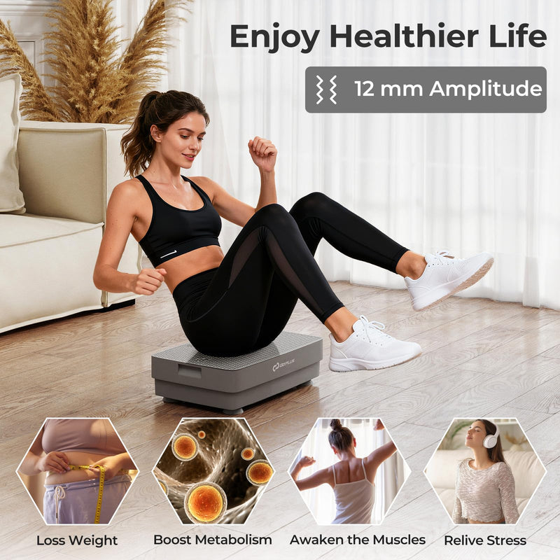 Load image into Gallery viewer, Goplus Vibration Plate Exercise Machine, Vibrating Platform w/ Gravity Sensor, Remote Control
