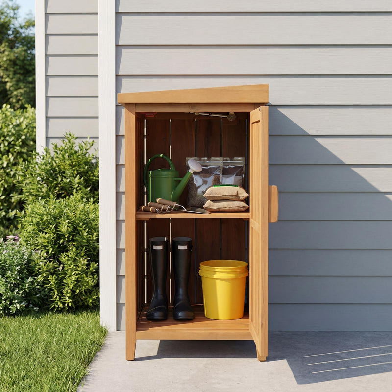 Load image into Gallery viewer, Goplus Wood Package Delivery Box for Outside