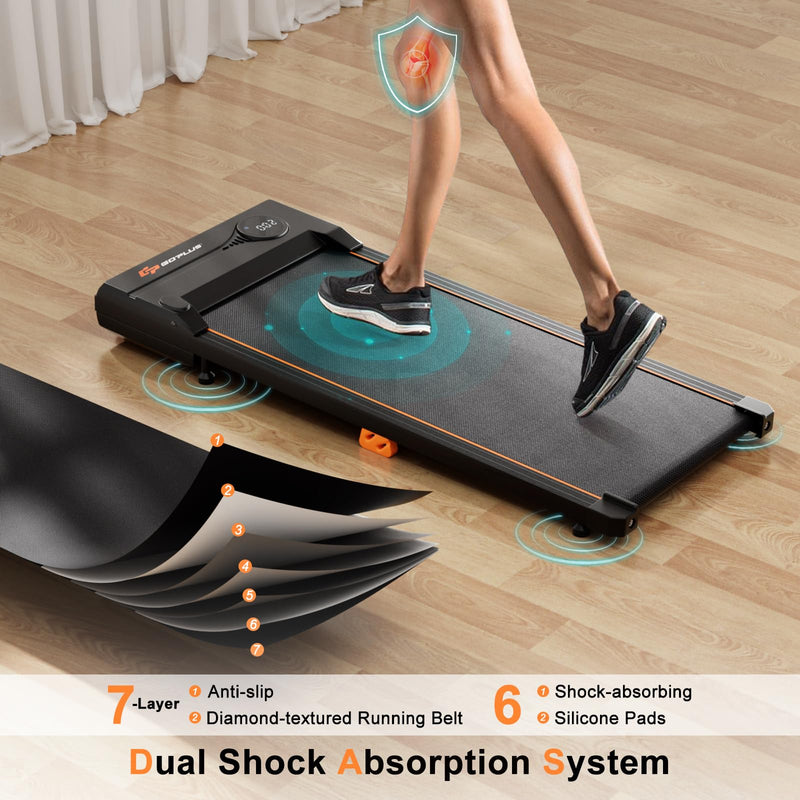 Load image into Gallery viewer, Goplus Walking Pad 340 LBS Capacity Under Desk Treadmill with Remote Control LED Display
