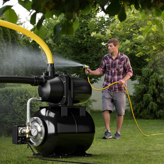 Goplus 1.6HP Shallow Well Pump with Pressure Tank