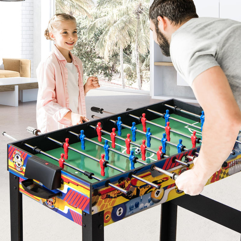 Load image into Gallery viewer, Goplus 12-in-1 Multi Game Table, Combo Game Table w/Foosball, Billiard, Table Tennis, Air Hockey, Bowling, Shuffleboard, Checkers, Chess, Backgammon