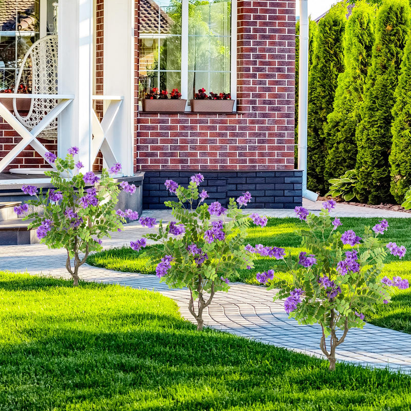 Load image into Gallery viewer, Goplus 39” 2 Pack Artificial Locust Flower Trees with Ground Spikes | Sophora Japonica Blossoms