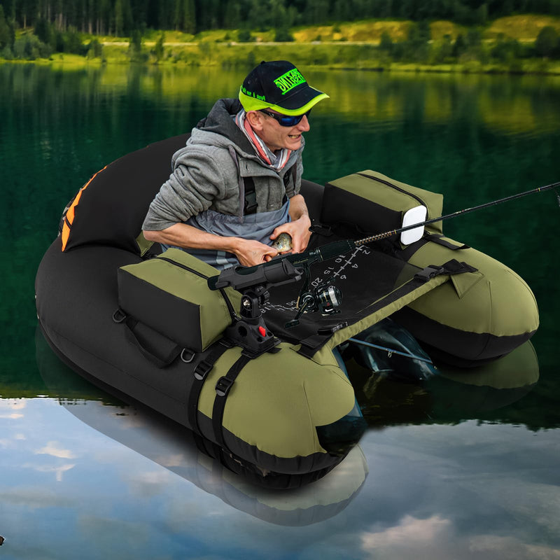 Load image into Gallery viewer, Goplus Inflatable Float Tube for Angling (Thickened Type with Rod Holder)