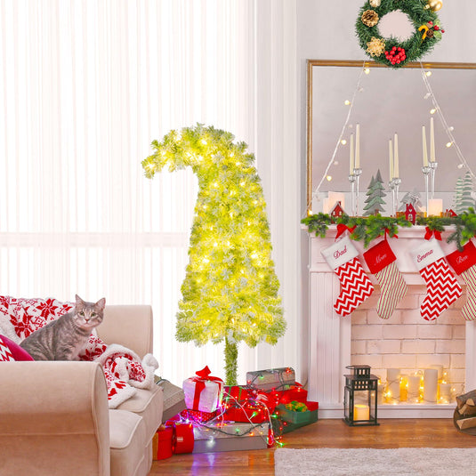 Goplus 5FT / 6FT / 7FT Whimsical Christmas Tree | Bendable Grinchs Xmas Tree