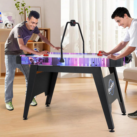 Goplus Air Hockey Arcade Game Table with Digital LED Scoreboard for Home Office