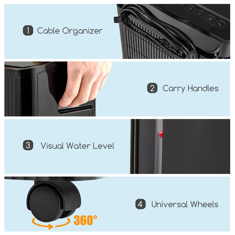 Load image into Gallery viewer, 4500 Sq. Ft Dehumidifier for Basement, 57 Pints Quiet Dehumidifier w/Drain Hose