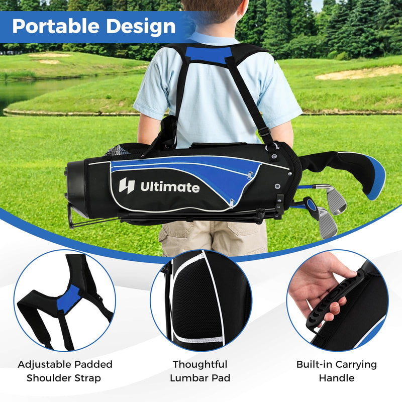 Load image into Gallery viewer, Goplus Junior Complete Golf Clubs Set for Kids, Right Hand Golf Clubs w/Stand Bag, Aged 11-13