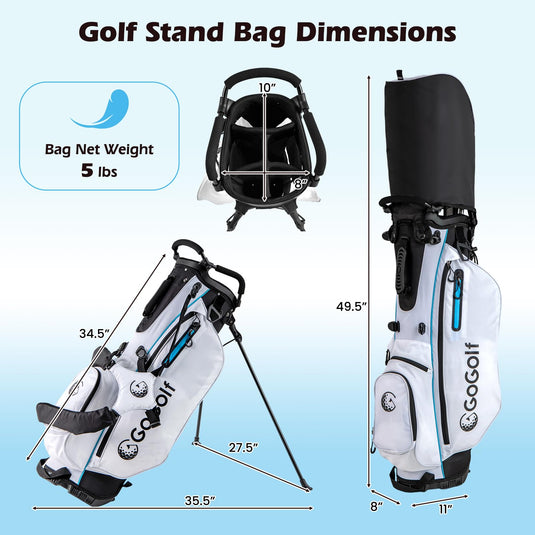 Goplus 12 Pieces Right Hand Golf Clubs Complete Golf Club Set for Men