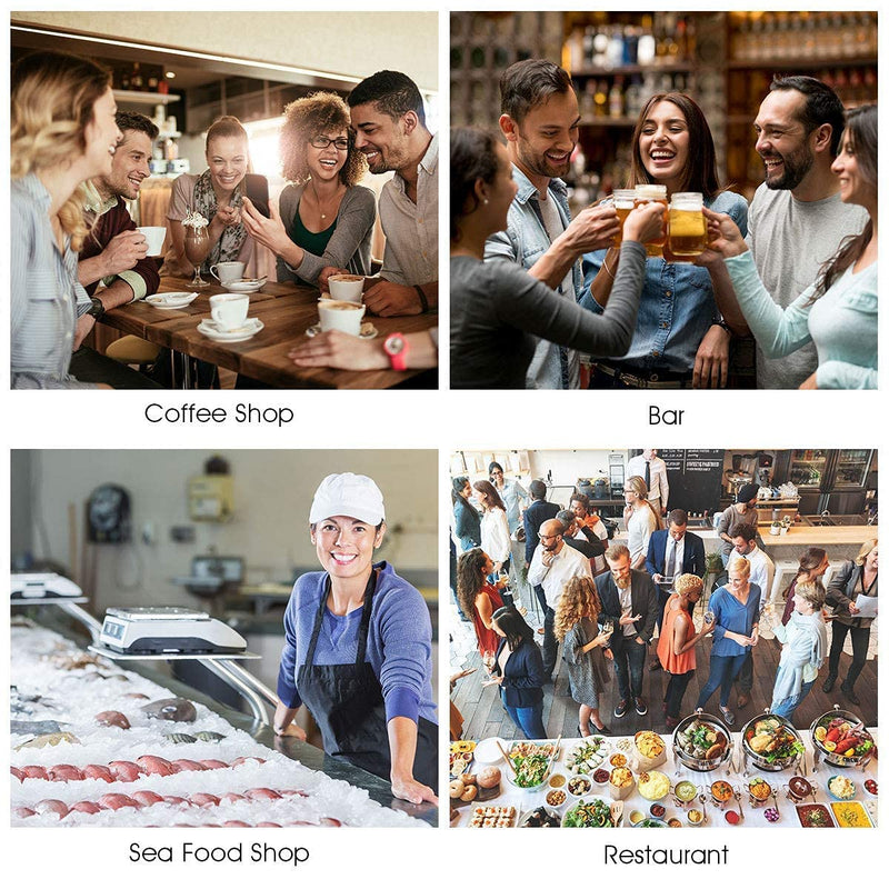 Load image into Gallery viewer, Commercial Home Ice Maker Machine, Built-in Stainless Steel Electric Ice Cube Maker, 33lbs Storage Capacity & Ice Shovel