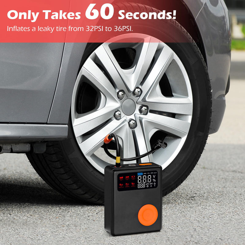 Load image into Gallery viewer, Goplus Car Jump Starter with Air Compressor
