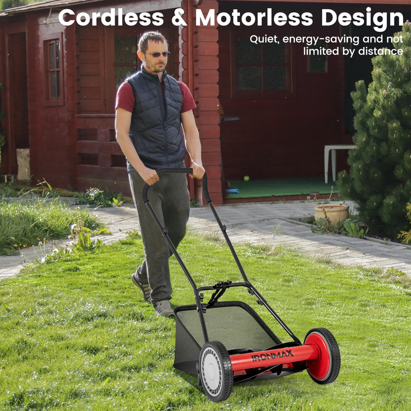 Load image into Gallery viewer, Goplus 16 Inch Manual Lawn Mower for Yard, Garden