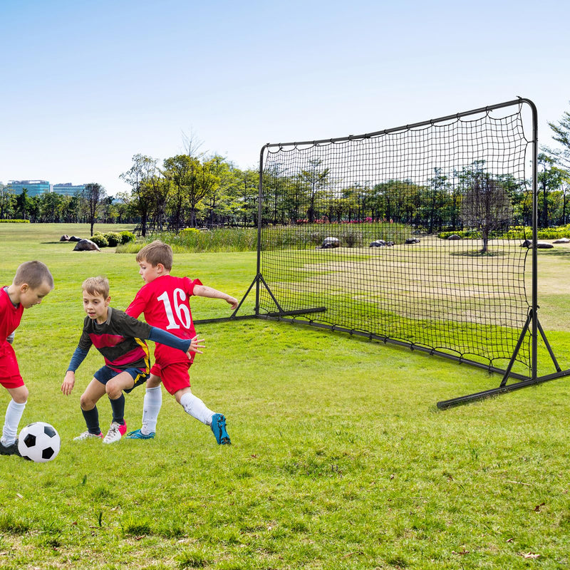 Load image into Gallery viewer, Goplus Soccer Rebounder Net, 12FTx6FT Soccer Training Equipment w/Portable Carrying Bag