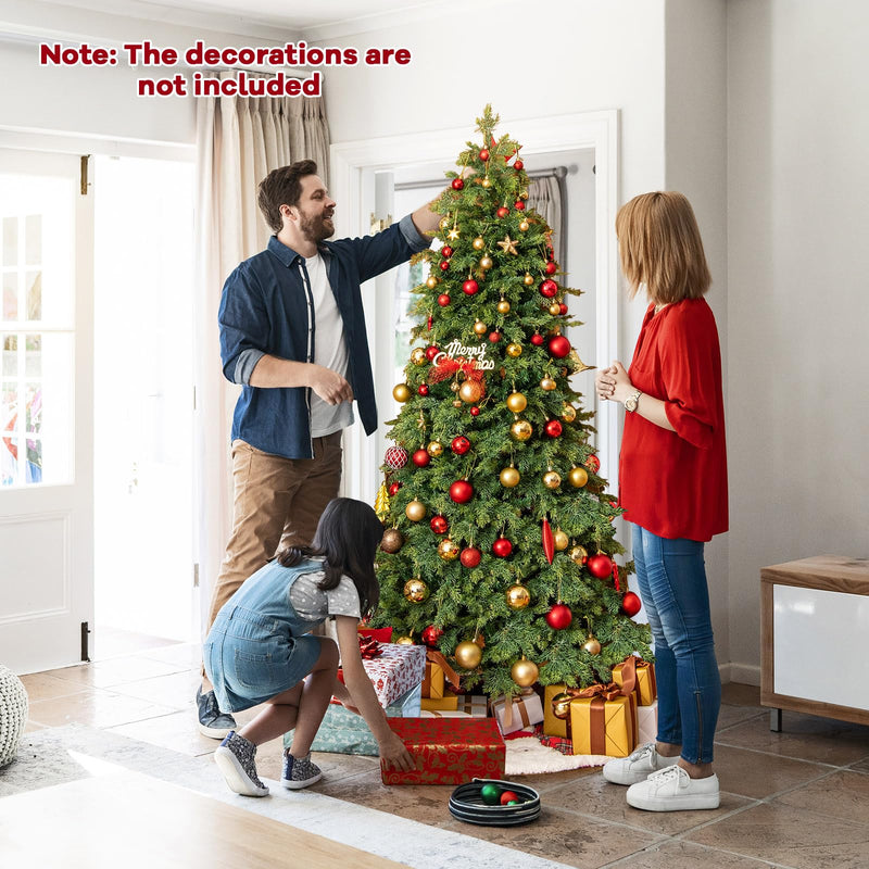 Load image into Gallery viewer, Goplus 6ft Artificial Christmas Tree, Unlit Green Hinged Xmas Full Tree with 721 Lush Branch Tips