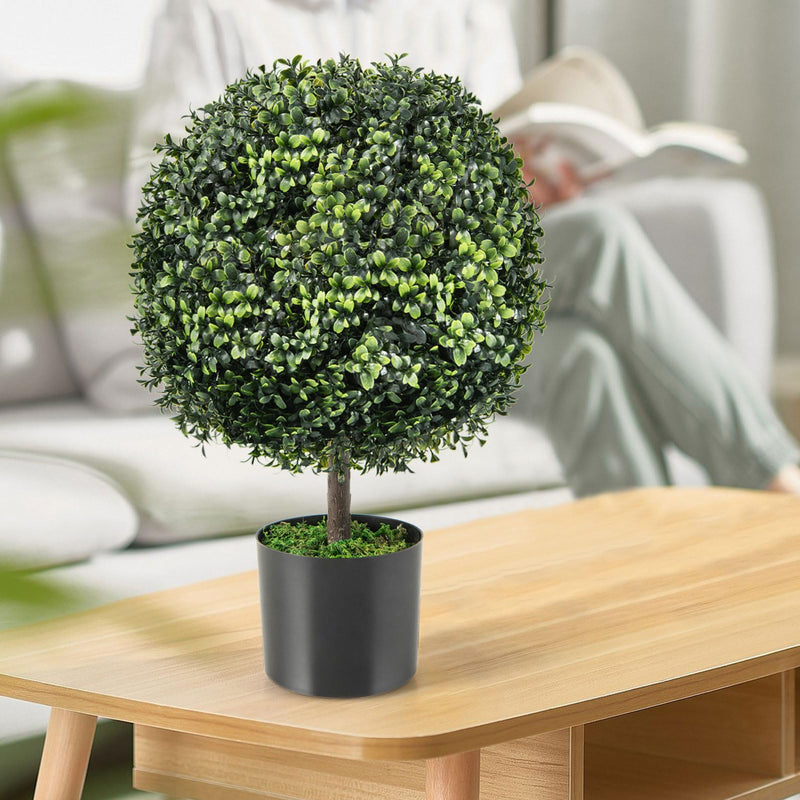 Load image into Gallery viewer, Goplus 22" Artificial Boxwood Topiary Ball Tree