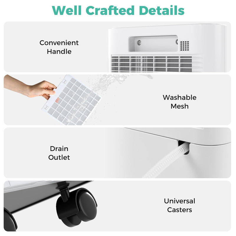 Load image into Gallery viewer, 32 Pints Dehumidifier for Home & Basement, 2000 Sq.ft Portable Dehumidifier with Drain Hose