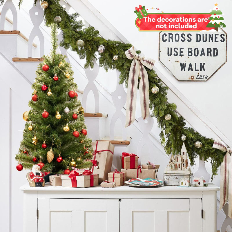 Load image into Gallery viewer, Goplus 3ft Mini Artificial Christmas Tree, Unlit Green Holiday Tree with 116 Lifelike PVC Branch Tips