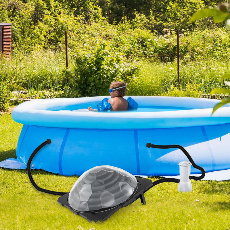 Load image into Gallery viewer, Goplus Solar Pool Heater Above Ground Inground Swimming Pool Dorm Heater with Rotatable Hose Connectors and Foldable Legs