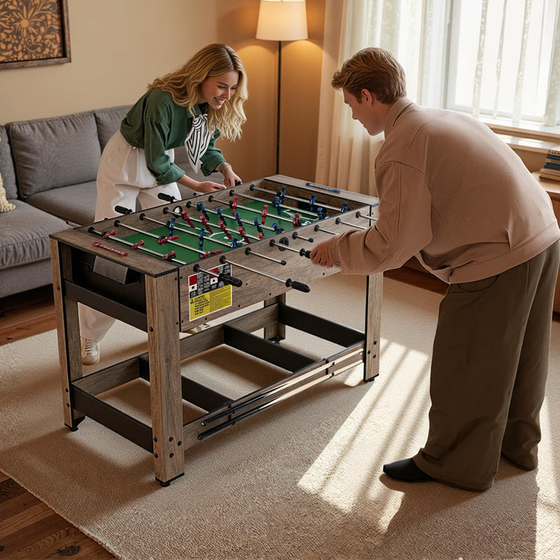 Load image into Gallery viewer, Goplus 48” Combo Game Table with Foosball & Pool for Adults