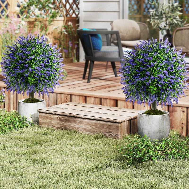 Load image into Gallery viewer, Goplus 22'' Artificial Wisteria Topiary Ball Tree with Vivid Wisteria