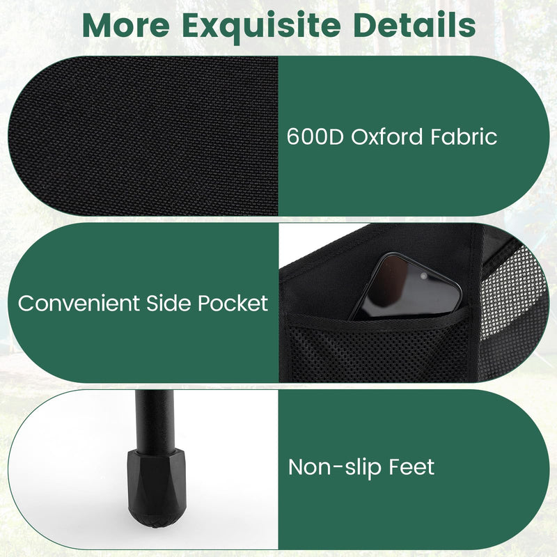 Load image into Gallery viewer, Goplus Portable High Back Camping Chairs for Adults Outside Hiking Beach