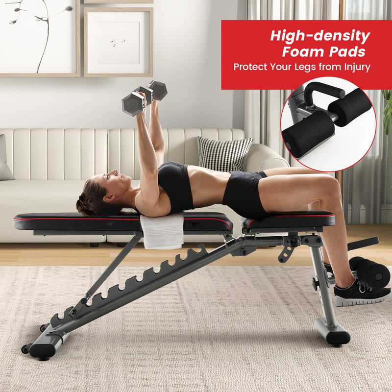 Load image into Gallery viewer, Goplus Adjustable Weight Bench