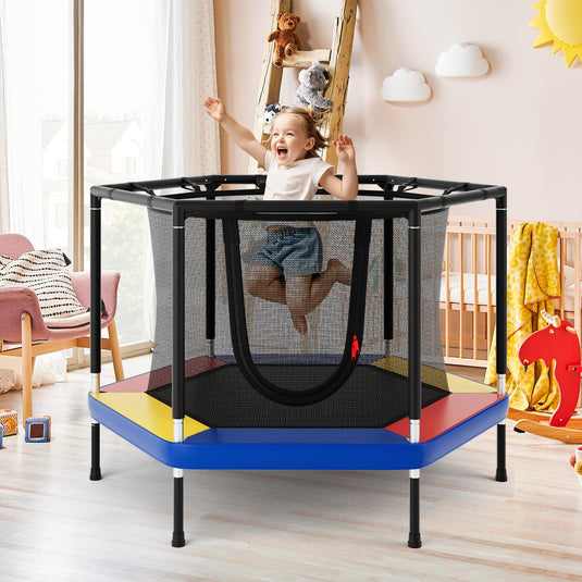 Goplus 48" Recreational Trampoline for Kids with Safety Enclosure Net
