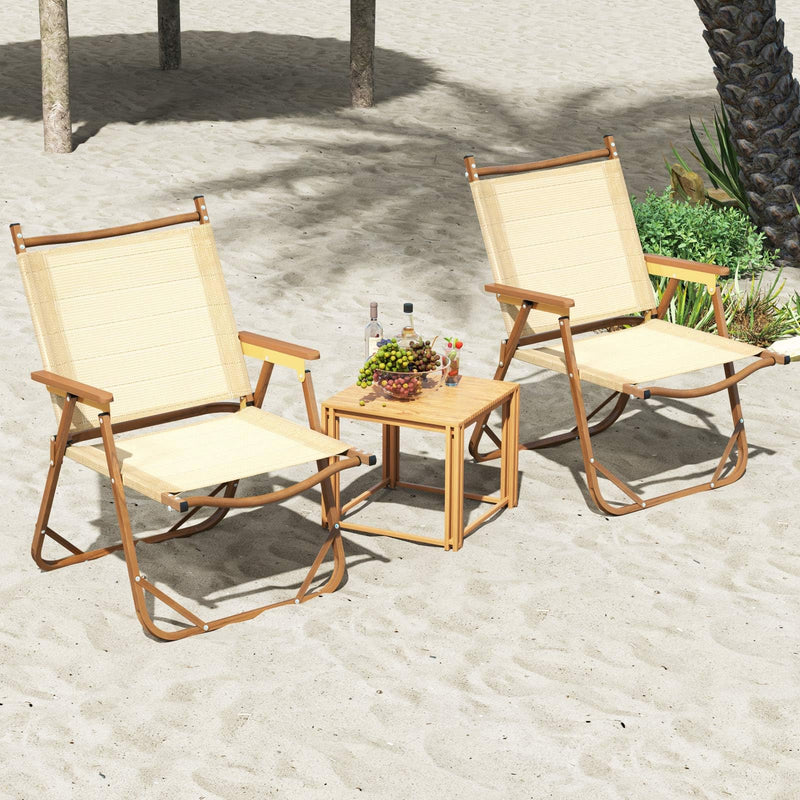 Load image into Gallery viewer, Goplus Lightweight Beach Chairs with Aluminum Frame Support 400 LBS