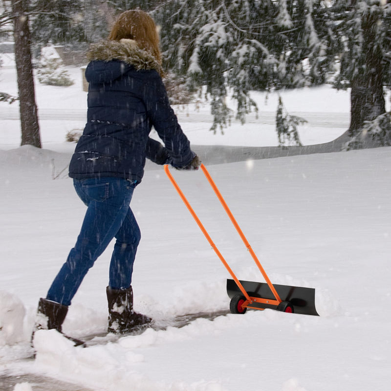 Load image into Gallery viewer, Goplus 30" Snow Shovel with Wheels