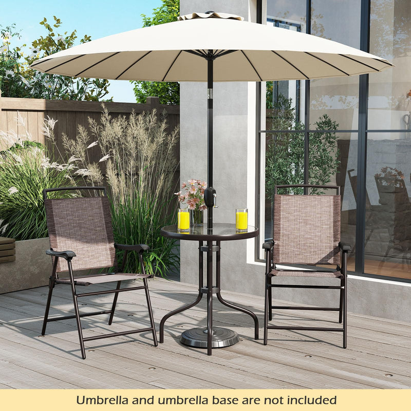 Load image into Gallery viewer, Goplus 3 Pieces Bistro Set with Tempered Glass Table