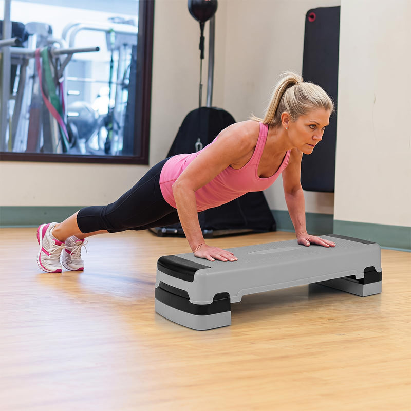 Load image into Gallery viewer, Goplus 35.5" Aerobic Step Platform w/4 Risers | Exercise Stepper for Home Gym Workout