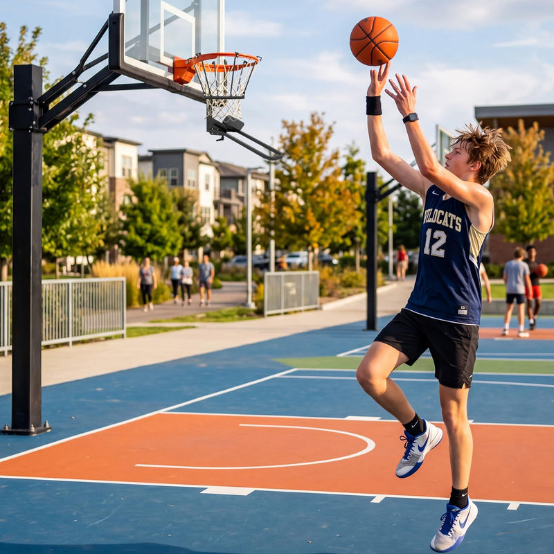 Load image into Gallery viewer, Goplus Basketball Return Attachment Heavy-Duty 180 Degree Rotatable Basketball Rebounder