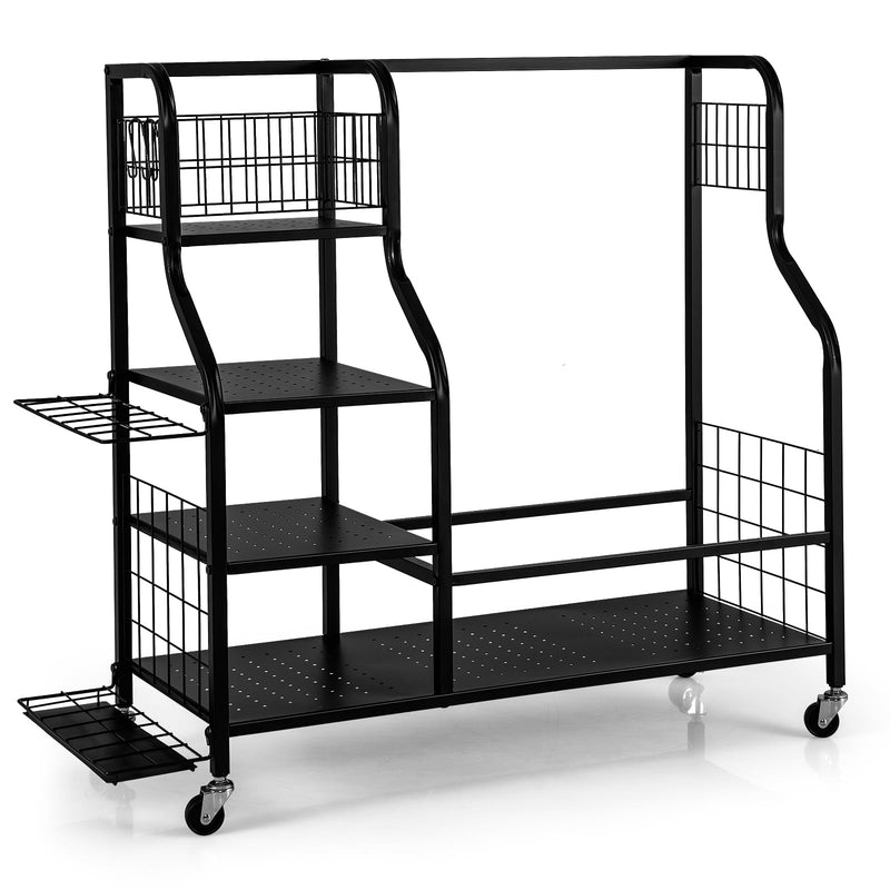 Load image into Gallery viewer, Goplus Golf Bag Storage Garage Organizer, Extra Large Storage Stand for 2 Golf Bags