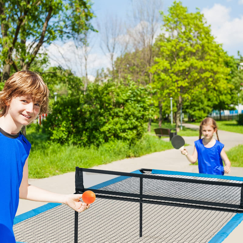 Load image into Gallery viewer, Goplus Portable 2-in-1 Ping Pong Table Game Set W/ 2 Paddles 2 Volleyballs