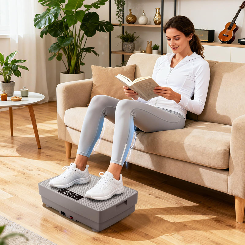 Load image into Gallery viewer, Goplus Vibration Plate Exercise Machine, Vibrating Platform w/ Gravity Sensor, Remote Control