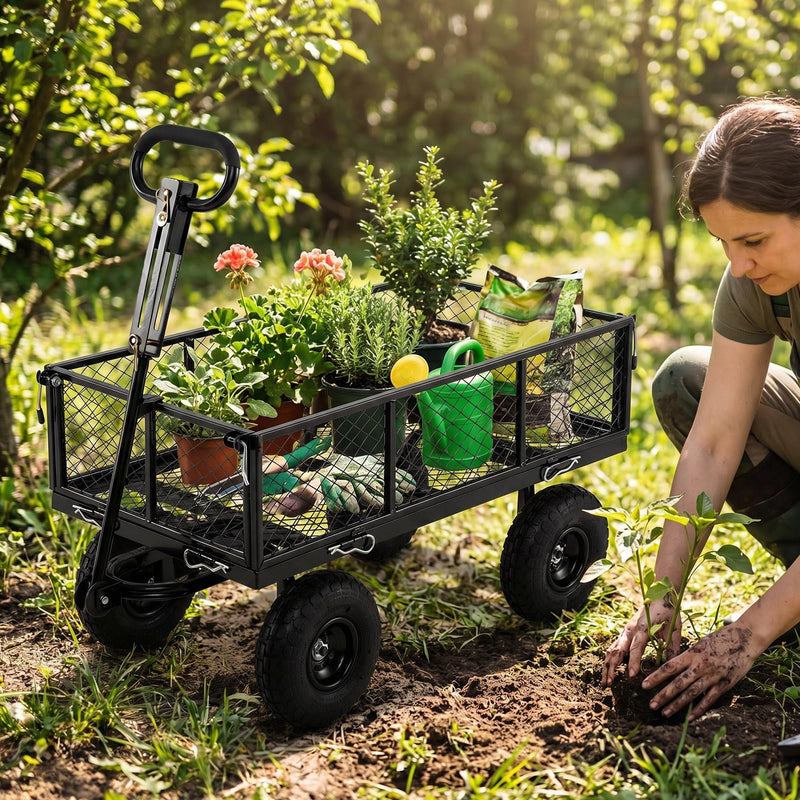 Load image into Gallery viewer, Goplus 880lbs Heavy Duty Garden Cart