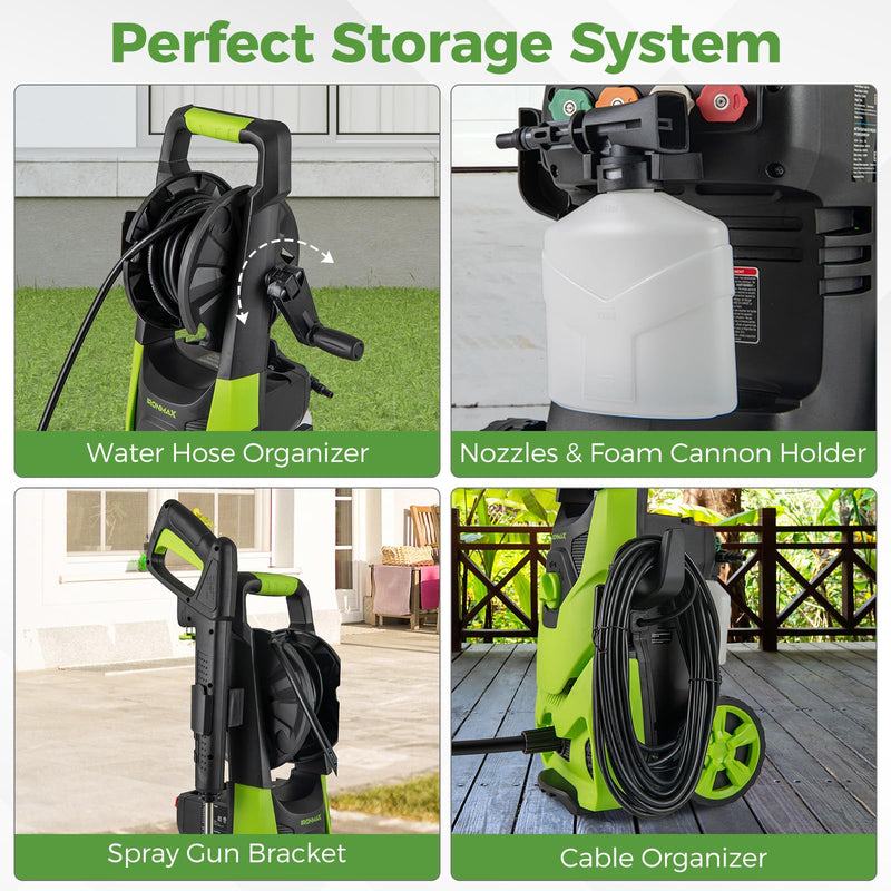 Load image into Gallery viewer, Goplus 2150PSI 1.2GPM Power Washer with 4 Quick Connect Nozzles