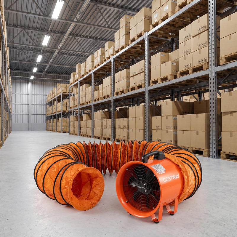 Load image into Gallery viewer, Goplus 14” Industrial Blower Fan w/25 FT Flexible Duct Hose