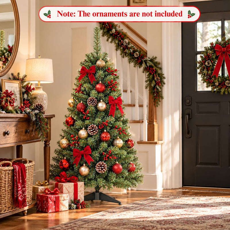 Load image into Gallery viewer, Goplus 4FT Christmas Tree | Hinged Spruce Fir Tabletop Small Xmas Tree