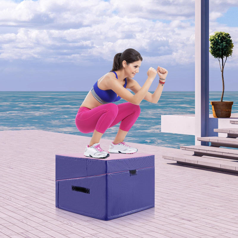 Load image into Gallery viewer, Goplus Gymnastics Mat, Folding Incline Yoga Mat with EPE Foam, Non-slip PVC Leather, Carrying Handle