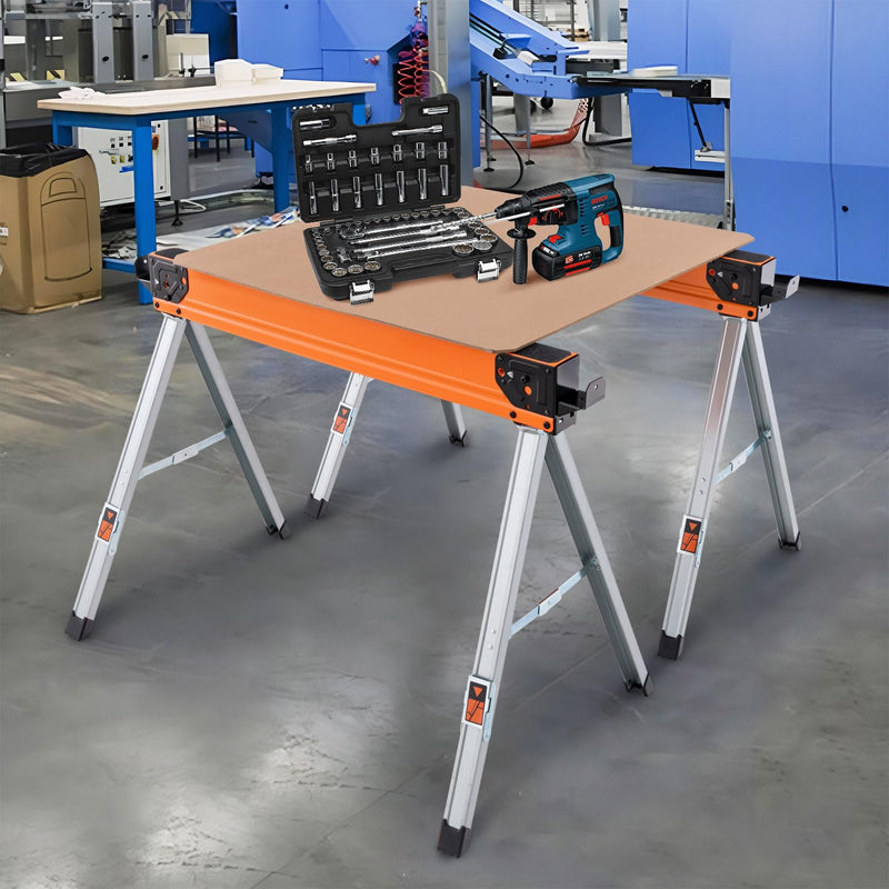 Load image into Gallery viewer, Goplus 2 Pack Folding Saw Horses