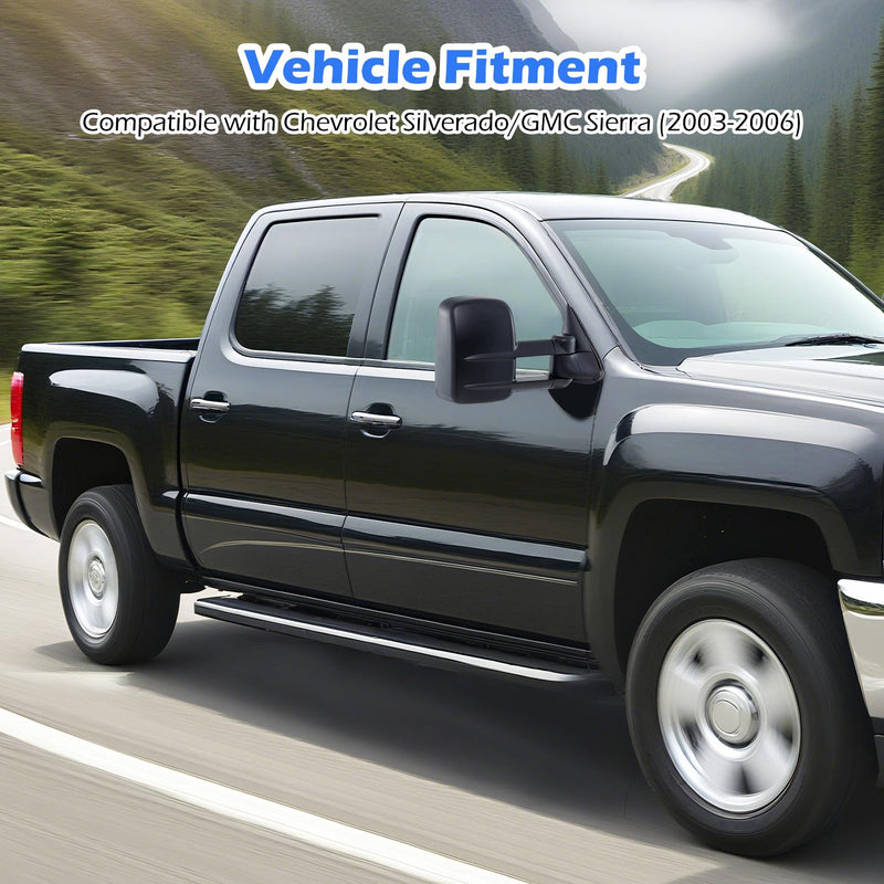 Load image into Gallery viewer, Goplus Tow Mirrors for 2003-2006 Chevy Silverado GMC Sierra Avalanche Suburban Tahoe Yukon XL