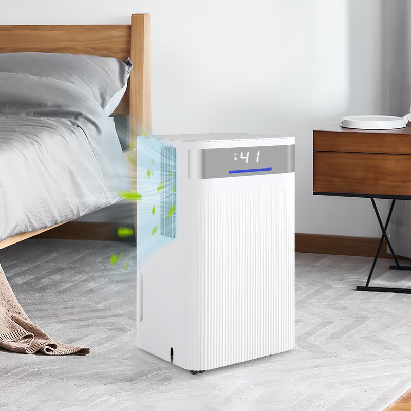 Load image into Gallery viewer, 32 Pints Dehumidifier for Home, 2000 Sq.ft, Quiet Operation with 3 Modes, Drain Hose, Auto Shut Off